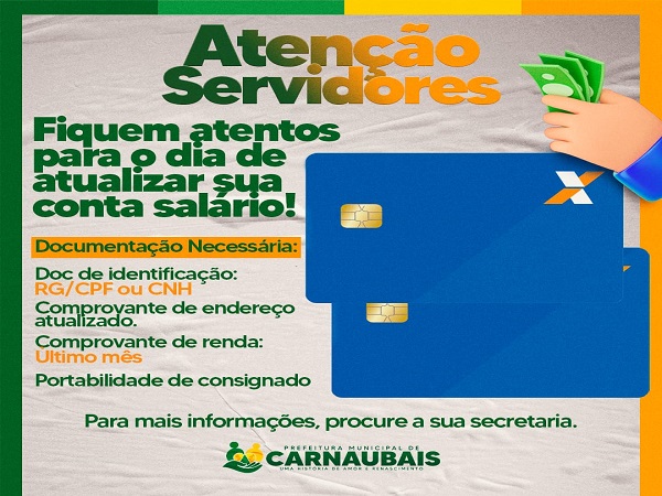 ATUALIZAÇÃO DA CONTA SALÁRIO